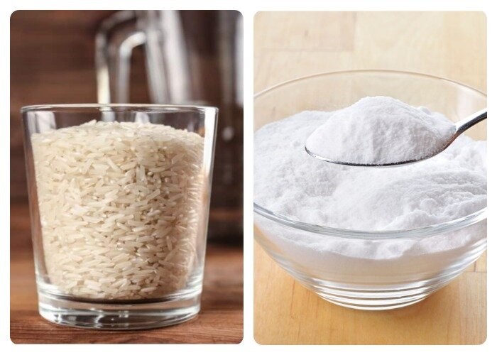 Как отмыть вазу изнутри рисом